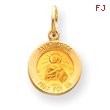 14K Gold Saint Peter Medal Charm
