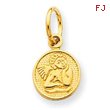 14K Gold Small Angel Charm