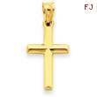 14K Gold Small Cross Pendant