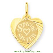 14K Gold Special Sister Charm