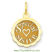 14K Gold Special Sister Charm