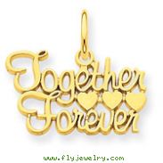 14K Gold Together Forever Charm