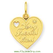 14K Gold Very Special Aunt Charm
