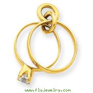 14K Gold Wedding Rings Charm