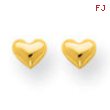 14k Heart Post Earrings