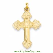 14k Hollow Cross Pendant