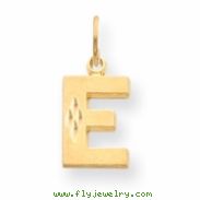 14k Initial E Charm