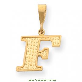 14k Initial F Charm