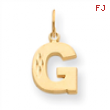 14k Initial G Charm