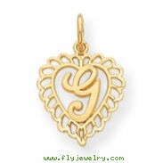 14k Initial G Charm