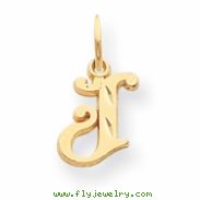 14k Initial J Charm