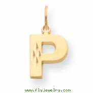 14k Initial P Charm