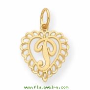 14k Initial P Charm