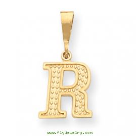 14k Initial R Charm