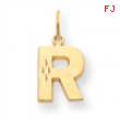 14k Initial R Charm