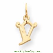 14k Initial V Charm