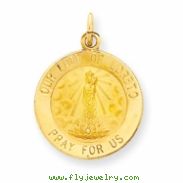 14k Our Lady of Loretto Medal Charm