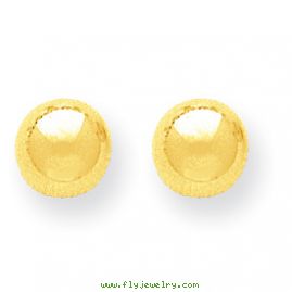 14k Polished 8mm Ball Post Earrings