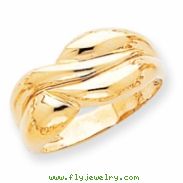 14k Polished Twisted Dome Ring