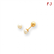 14k Reversible Cultured Pearl & Gold Bead Earrings