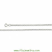 14K Rose 18.00 INCH ROLO CHAIN W/SPRING RING Rolo Chain W/spring Ring