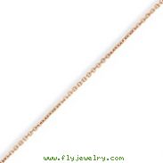 14K Rose Gold 1.0mm Cable Chain