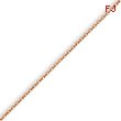 14K Rose Gold 1.4mm Cable Chain