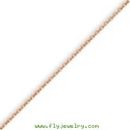 14K Rose Gold 1.4mm Cable Chain