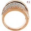 14K Rose Gold 2 14kr Rhodium Plated Diamond Ring  Diamond quality AA (I1 clarity G-I color)