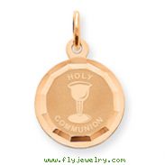 14K Rose Gold Holy Communion Charm