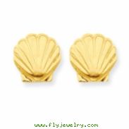 14k Shell Post Earrings