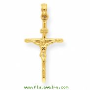 14K Stick Style Crucifix Pendant