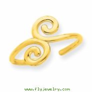 14k Swirl Toe Ring