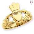 14K Two-Tone Gold Men's Claddagh Ring