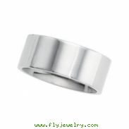 14K White 02.00 MM Flat Comfort Fit Band