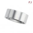 14K White 05.00 MM Flat Comfort Fit Band