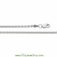 14K White 07.00 INCH WHEAT CHAIN Wheat Chain