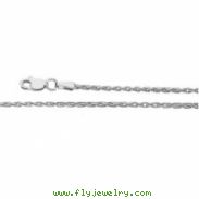 14K White 07.00 INCH WHEAT CHAIN Wheat Chain