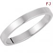 14K White 07.00 MM Flat Band