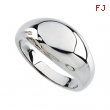 14K White 10.00 MM Metal Fashion Ring