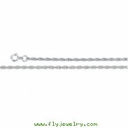 14K White 16 INCH Rope Chain