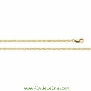 14K White 16 INCH;P;LASERED TITAN GOLD ROPE CHAIN Lasered Titan Gold Rope Chain