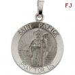 14K White 18.00 MM ST. PATRICK MEDAL St. Patrick Medal