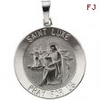 14K White 18.00 MM ST.LUKE MEDAL St.luke Medal