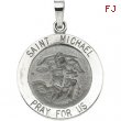 14K White 18.00 MM ST.MICHAEL MEDAL St.michael Medal
