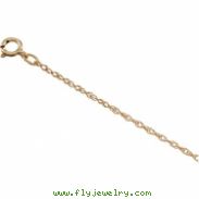 14K White 20 INCH;P;LASERED TITAN GOLD ROPE CHAIN Lasered Titan Gold Rope Chain