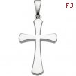 14K White 21.0X14.25 Cross Pendant