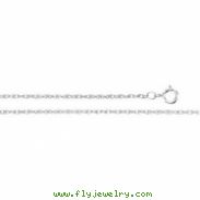 14K White 7 INCH Rope Chain