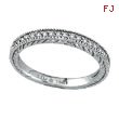 14K White Gold .31ct Diamond Wedding Band Ring