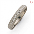 14K White Gold 3mm Design Etched Wedding Band ring